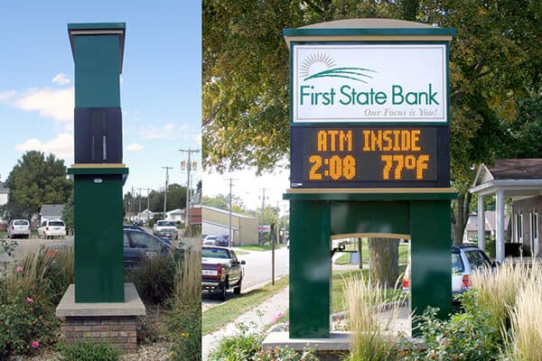 First State Bank Monument Sign